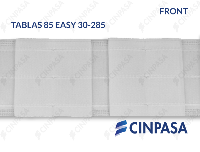  Fronceur à plis plats pour tringle  à passants 